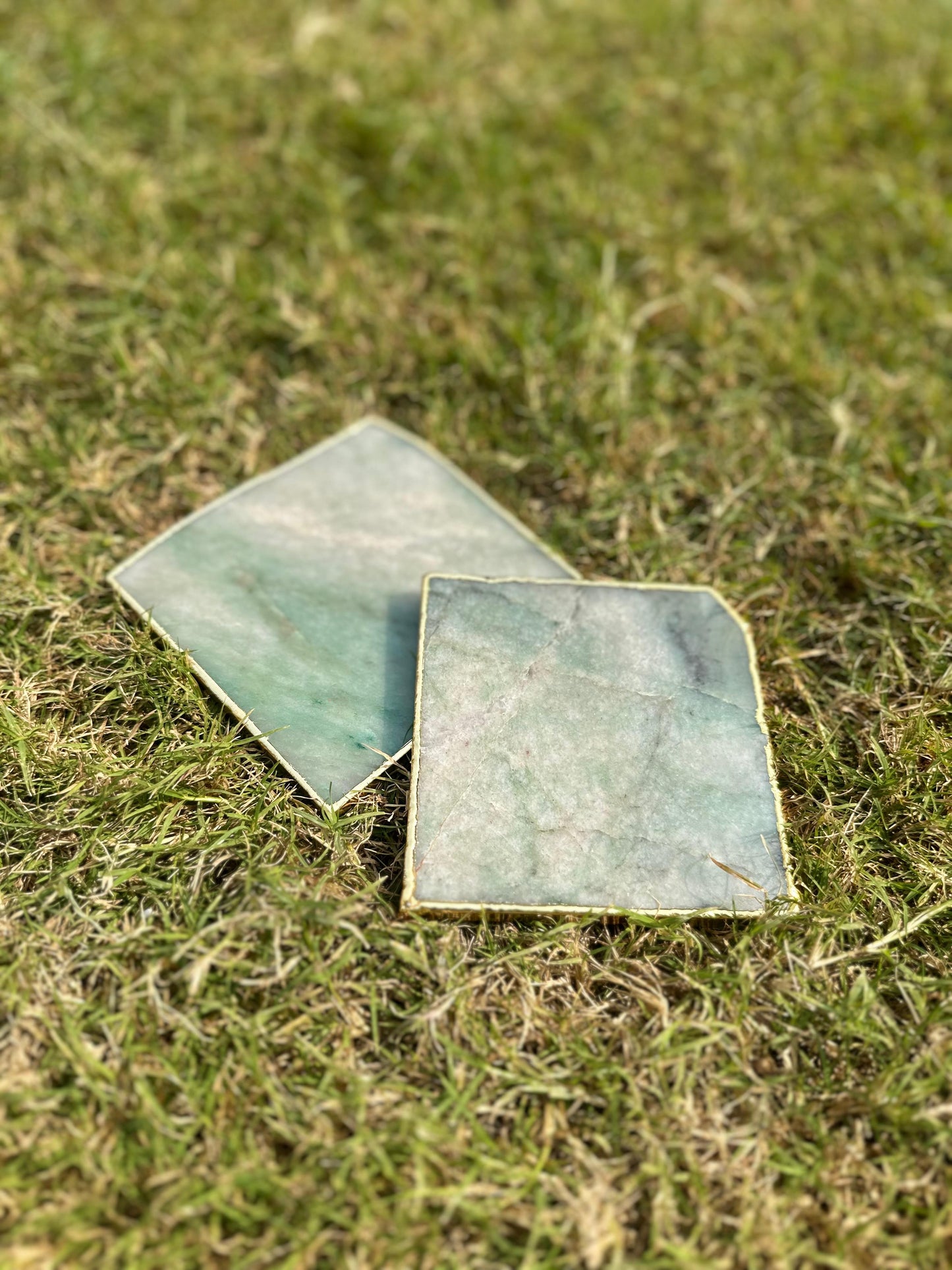 Green Aventurine Coaster Set