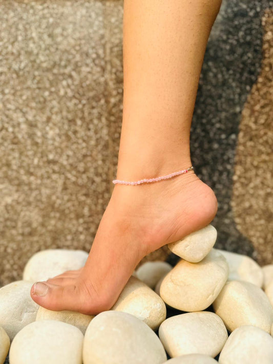 Rose Quartz Anklet