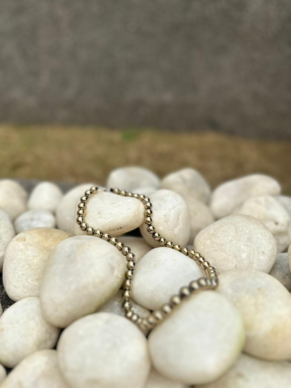 Golden Pyrite Stone Necklace