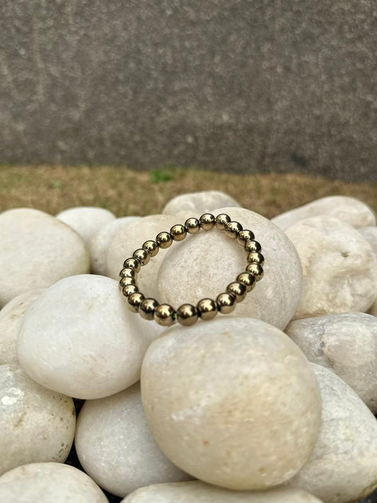 Golden Pyrite Stone Bracelet