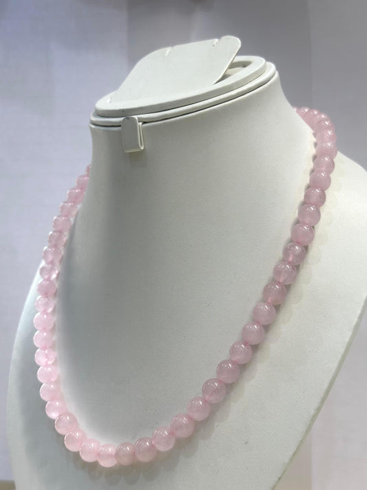 Rose Quartz Stone Necklace