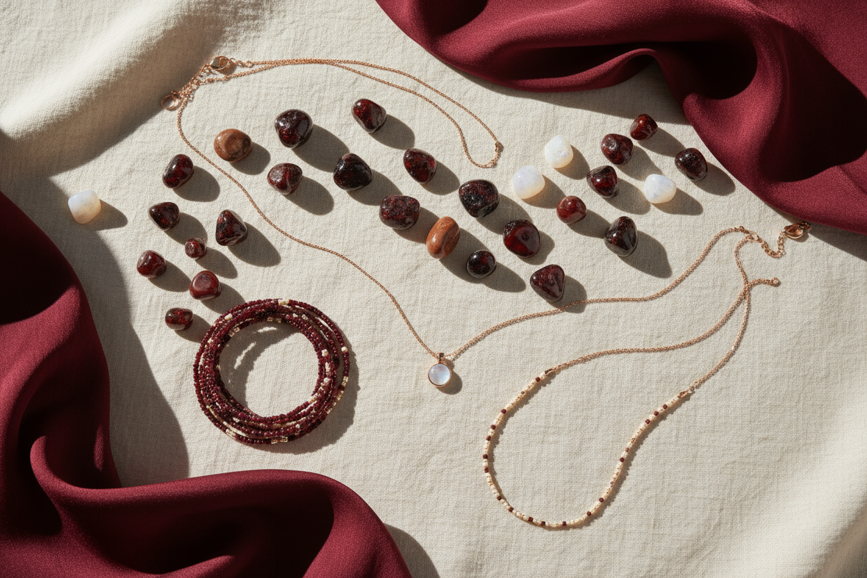 no use small crystals should match the page aesthtic of mroon and off white colour